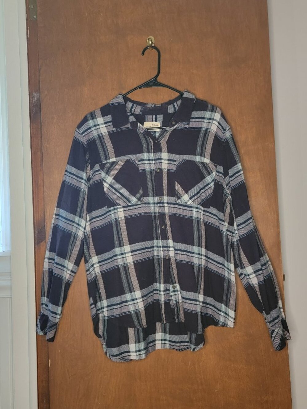 Universal Threads Purple and Gray Plaid Shirt Size 2XL